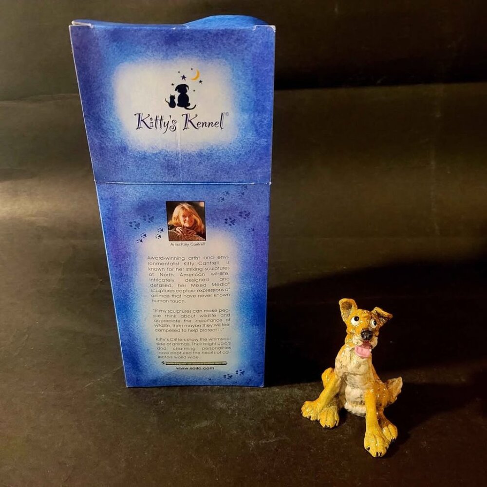 "Kitty's Critters" collectible figurine-artist Kitty Cantrell. Gypsy the Terrier